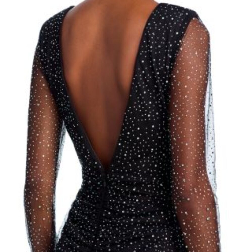 Aqua x Wicked Embellished Twist Maxi Dress Size M NWT - Picture 3 of 5